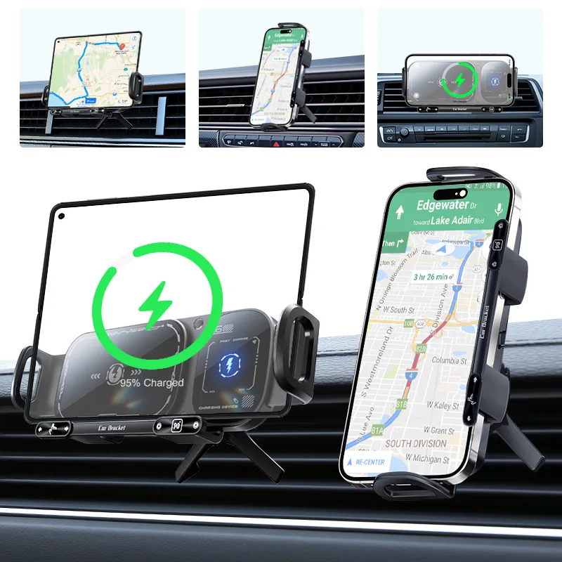 private label Auto-Clamp Wireless Charger - T-Star Products SD01